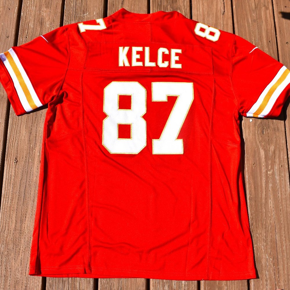 New! Travis Kelce Kansas City Chiefs Red Football Jersey Adult Men's Sizes